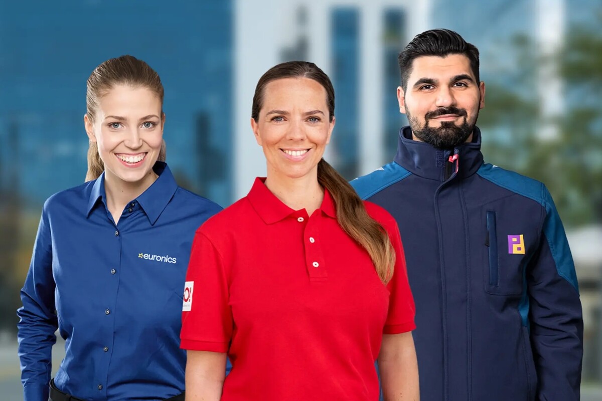 Drei Personen gekleidet in Corporate Fashion