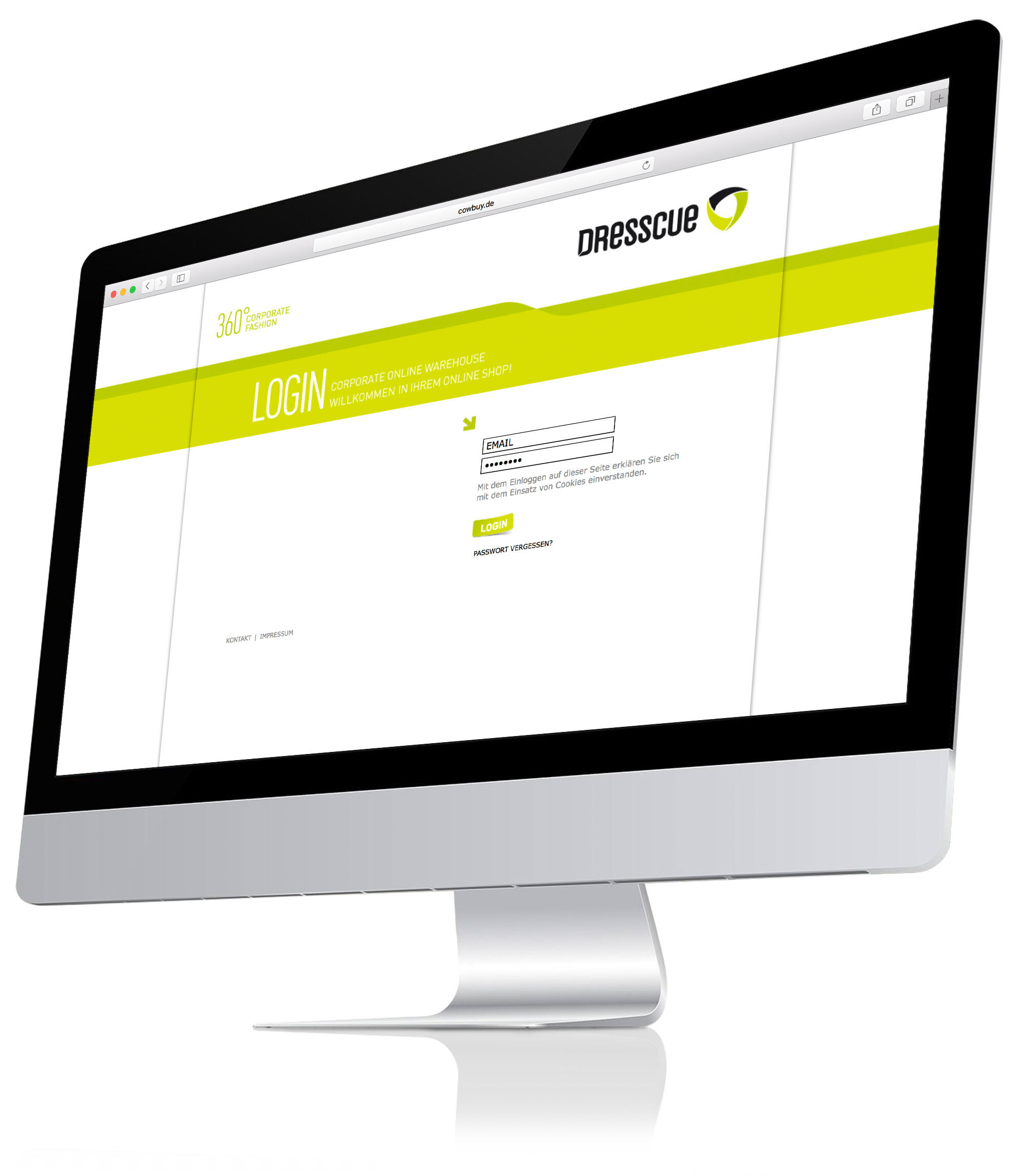 Monitor mit einem Online Warehouse